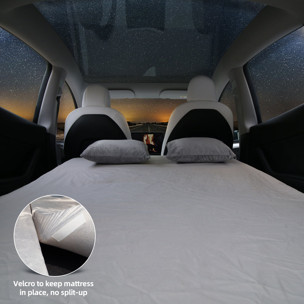 Like New - Tesla Model Y/X CertiPUR Memory Foam Camping Car Mattress by Tescamp(3-Mats Stacked)
